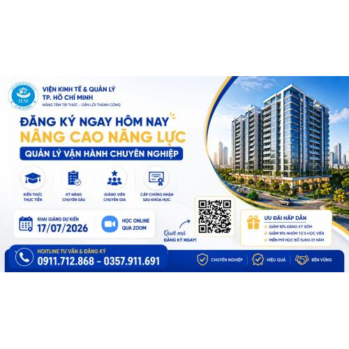 Đăng ký ngay hôm nay – Nâng cao năng lực quản lý vận hành chuyên nghiệp